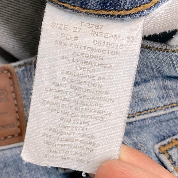 Vintage Y2K Tommy Hilfiger Med Light Wash Mid Rise Straight Leg Jeans 27 - Picture 4 of 13